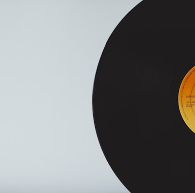 Record on table
